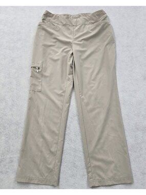 Chicos Weekends Pull On Performance Pants Chicos Size 2 (L/12) Cargo Comfort